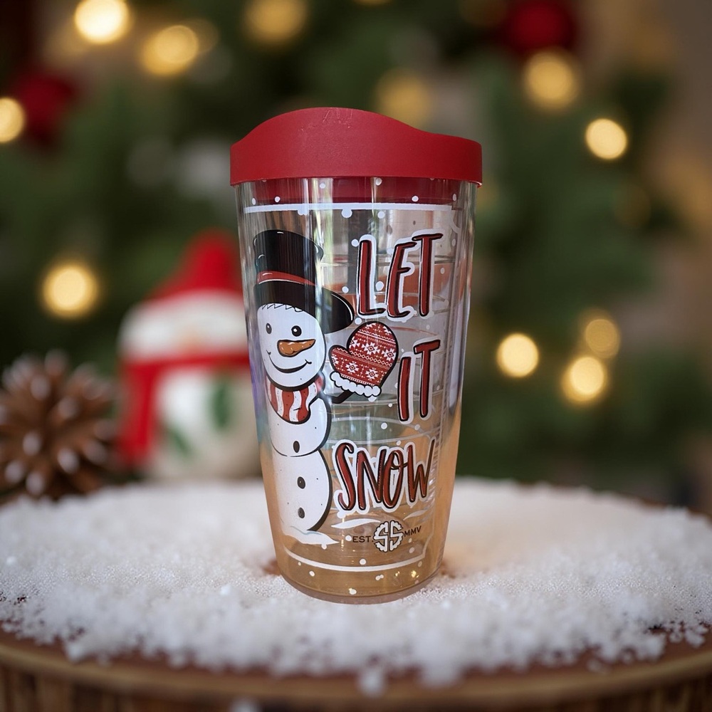 Tervis Simply Southern Let It Snow Tumbler Red Lid
